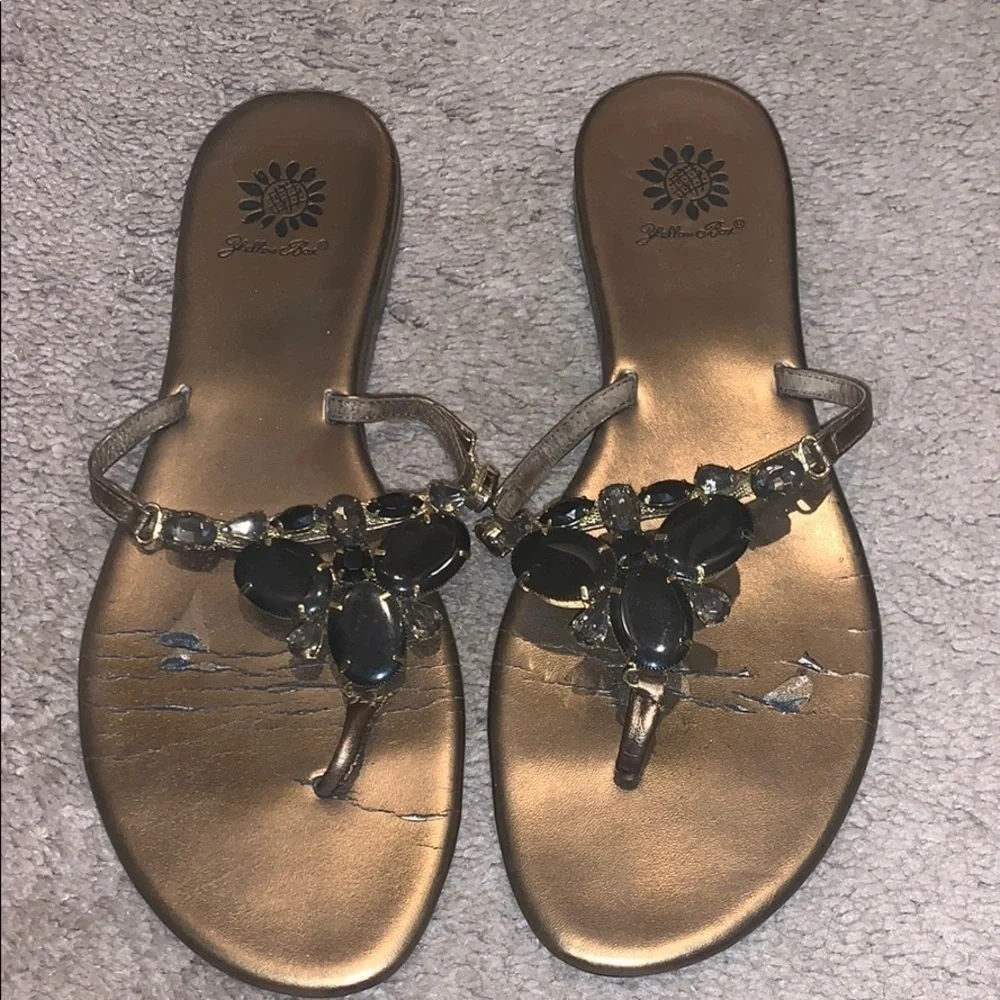 EUC Jeweled Sandals - Picture 1 of 3